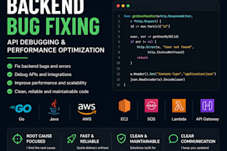 fix your backend bugs and API issues