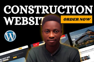 design custom construction website roofing website contractor website