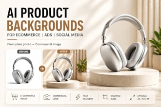create ai product photo backgrounds for ecommerce and ads