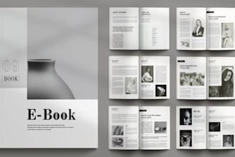 design, redesign canva ebook, workbook layout , flipbook and pdf lead magnet