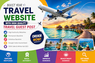 create powerful travel backlink on high authority sites