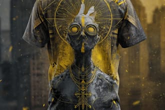 create unique streetwear, edgy, artsy tshirt designs