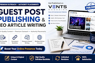 guest post on vents magazine da 63 dofollow backlinks
