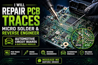 repair pcb solder, reverse engineer automotive circuit board, electronic modules