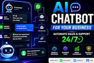 build ai chatbot and ai automation for whatsapp and website lead generation