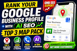 rank your gmb profile with ai SEO and top 3 map pack ranking
