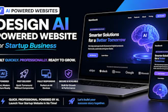 design ai powered website for startup business built quickly professionally