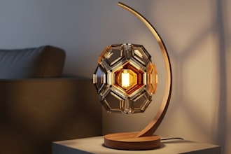 create 3d luxury lamp design, 3d false ceiling with lighting fixtures