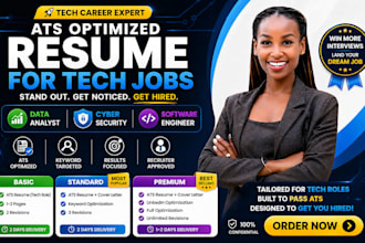 write ats resume for data analyst, cyber security, software engineer jobs