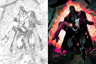 be your comic colorist, manga, children book, webtoon and graphics novel