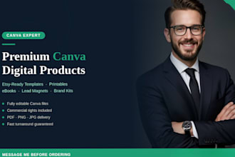 design canva digital products printable templates and ebooks for your etsy shop