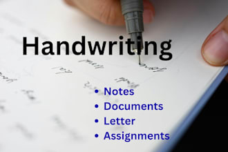 write anything  in my cursive and beautiful handwriting