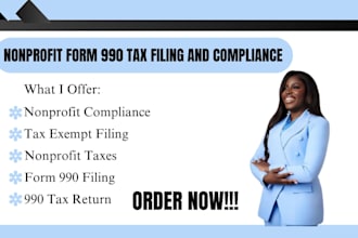 prepare nonprofit form 990 tax filing and compliance