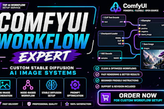 build professional comfyui node workflows for ai image generation