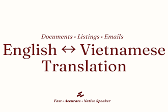 translate english to vietnamese and vietnamese to english