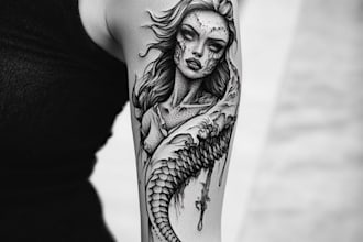 design a unique tattoo studio or tattoo artist logo