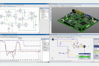 design pcb schematic in easyeda diptrace and simulate using multisim and proteus