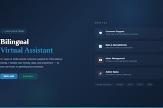 be your bilingual virtual assistant for customer support and admin tasks