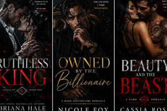 design dark romance book cover, mafia romance, steamy novel cover for amazon kdp