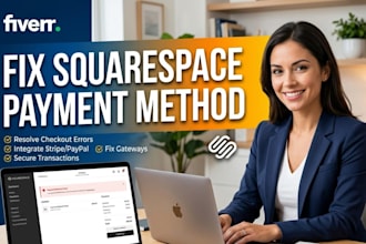 fix squarespace checkout, payment gateway and stripe issues fast