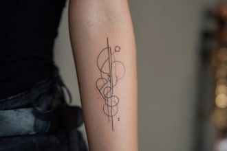 design a custom fine line minimal tattoo
