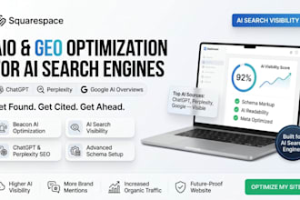 provide squarespace aio and GEO optimization using beacon ai for ai search