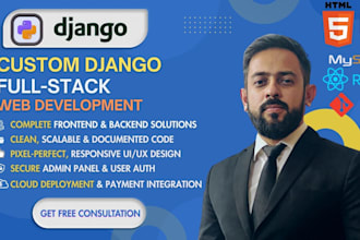 help you to build your website in django