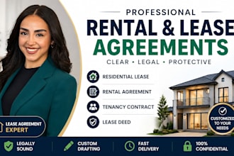 draft residential lease agreement, rental agreement, tenancy contract,lease deed
