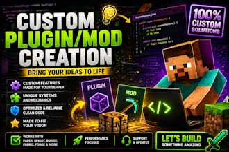 create a minecraft plugins or mods for your server