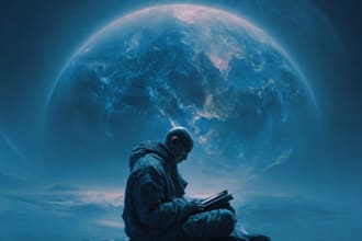 design a sci fi fantasy book cover design that sells
