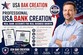 usa bank creation, bank creation, physical address and proof of address