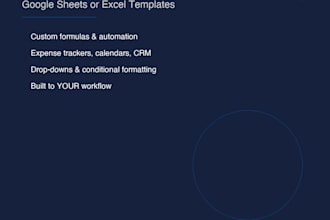 build a custom google sheets template with formulas for your small business