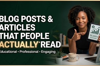write engaging blog posts, articles, and educational content