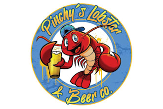 design high quality lobster vintage logo with express delivery