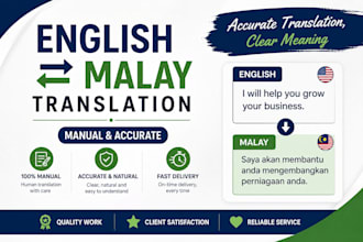 translate english to malay manually and accurately