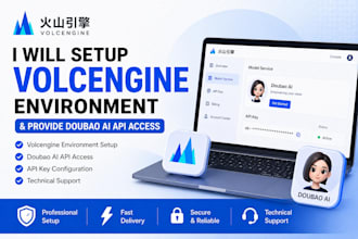 provide technical setup and support for volcengine cloud platform