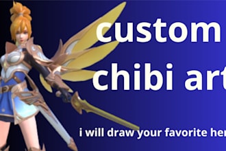 draw custom cute chibi art of your mobile legends hero