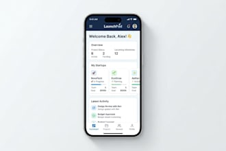 create clean UI UX for startup mobile apps