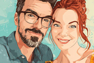 create high quality digital portrait illustration