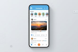 create UI UX for social media apps
