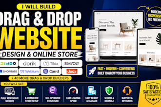 build jimdo dorik tilda simvoly shopbase webilum carrd duda website store design