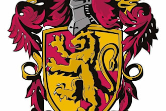 do a modern luxury heraldic crest logo design