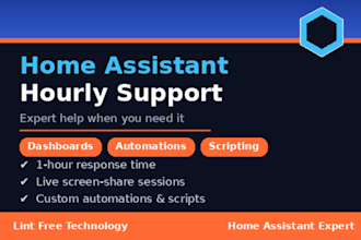 provide expert hourly support for home assistant