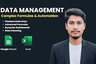be your google sheets expert for complex formulas and data