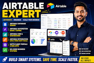 be airtable expert, airtable automation, nocodedb, integration softr web app