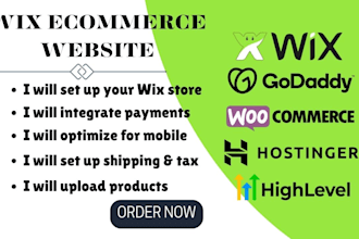 wix ecommerce website wix webshop online store wix studio website design webshop