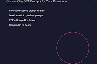 create custom chatgpt prompt packs for your profession