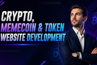 create crypto website, memecoin website, crypto token website