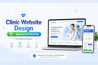 develop a healthcare website with appointment booking