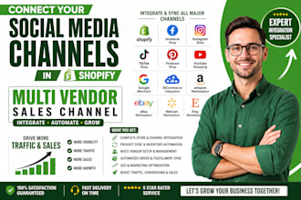 connect multivendor shopify litcommerce, meta shop integration to rank sales
